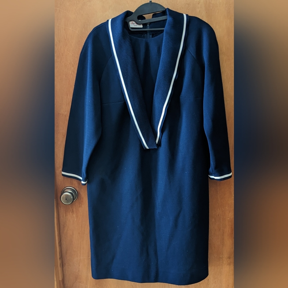 1960s Knit Shift Dress - True Vintage